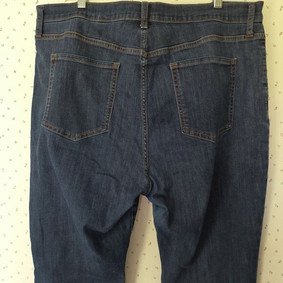 Banana Republic Jeans Womens 18* Blue Bootcut High Rise Stretch Classic Curvy - Picture 10 of 15